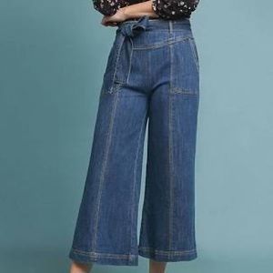 Anthropologie - Pilceo Ultra High Rise Cropped Wide Leg Jean